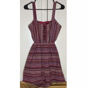 Lucca Couture Purple Striped Skater Dress